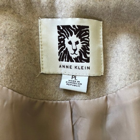 Ann Klein Heathered Wool Pea Coat - Picture 6 of 7